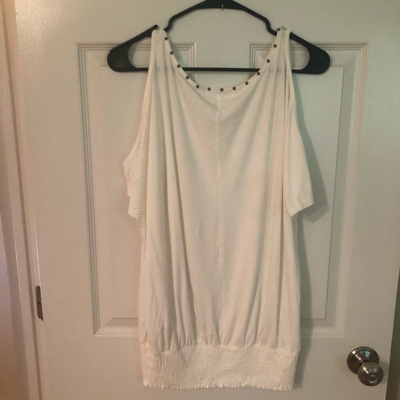 Lascana for Venus White Cold Shoulder Top - Picture 6 of 6